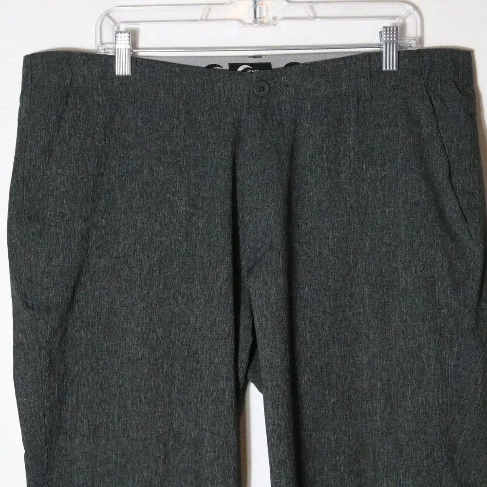 Zyia Active Mens Gray Performance Pants Size XL Stretch Work Chino‎ Straight leg